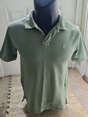 Ralph Lauren Olive Green Polo with Embroidered Pony Teen